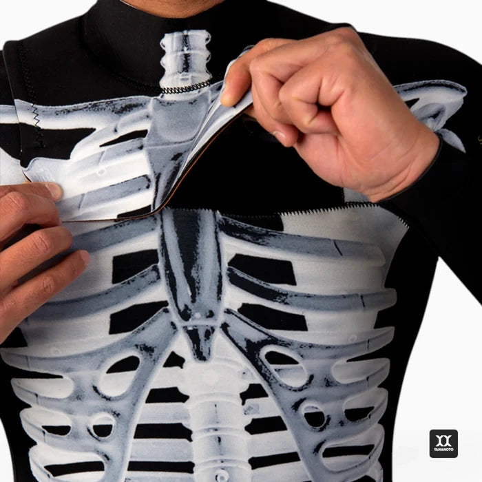 ANALOG Black Skeleton Full Suit 4/3 Close