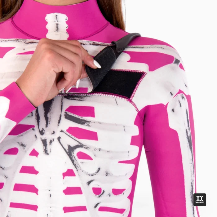 ANALOG Pink Skeleton Full Suit 3/2 Close