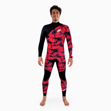 INDIGENT Red Camo Full Suit 4/3 Front