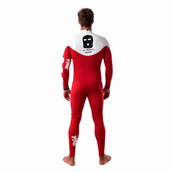 BASTARD Red / White Full Suit 4/3