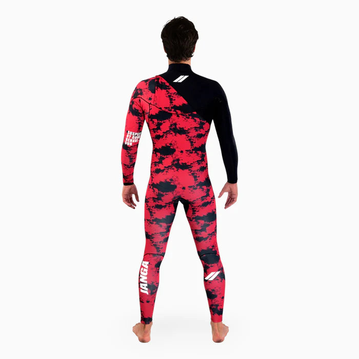 INDIGENT Red Camo Full Suit 4/3
