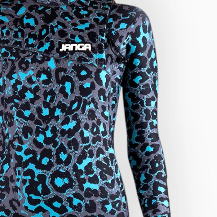 JANGLE Blue Leopard Full Suit 4/3