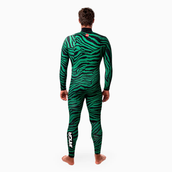 JANGLE GREEN ZEBRA Full Suit 4/3