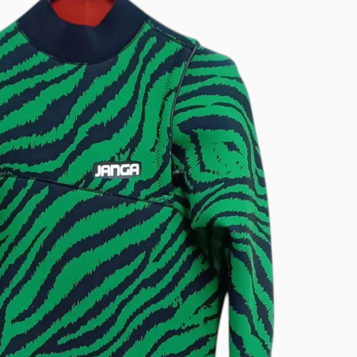 JANGLE GREEN ZEBRA Full Suit 4/3