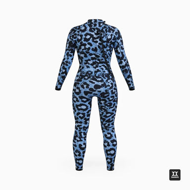 JANGLE Blue Leopard Full Suit 3/2 Back