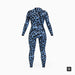 JANGLE Blue Leopard Full Suit 3/2 Back