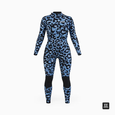 JANGLE Blue Leopard Full Suit 3/2 Front