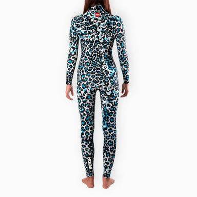 JANGLE Grey Leopard Full Suit 4/3 Back