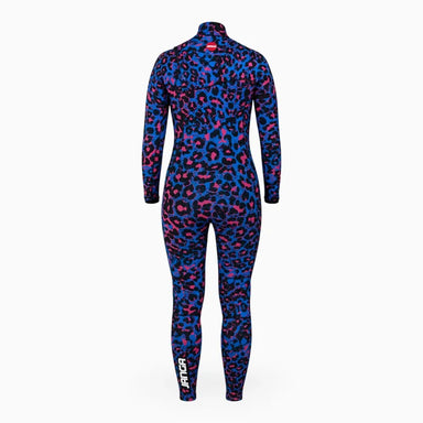 JANGLE Purple Leopard Full Suit 4/3 Back