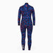 JANGLE Purple Leopard Full Suit 4/3 Back