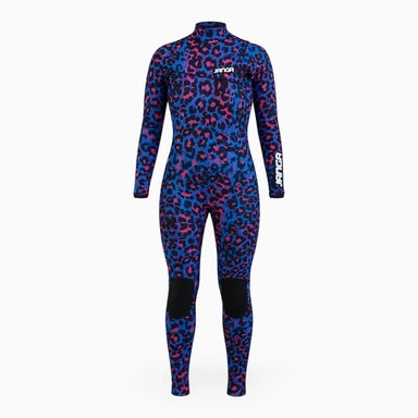 JANGLE Purple Leopard Full Suit 4/3 Front
