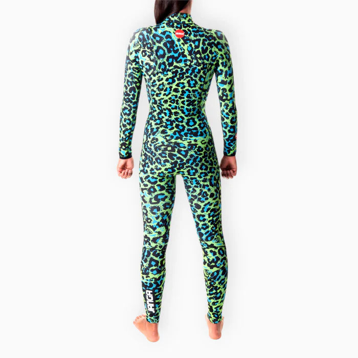 JANGLE Green Leopard Full Suit 4/3