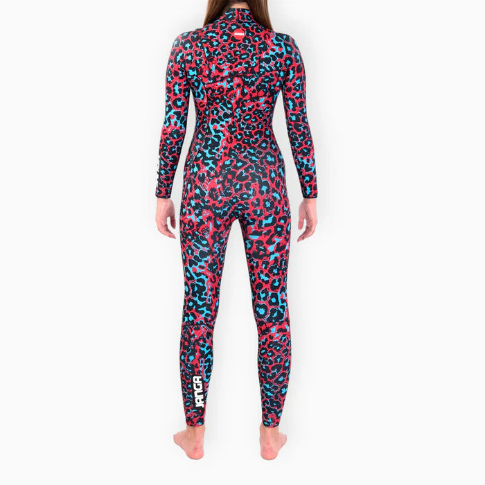 JANGLE Red Leopard Full Suit 4/3