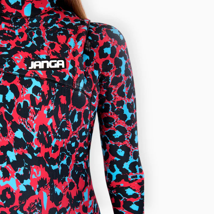 JANGLE Red Leopard Full Suit 4/3