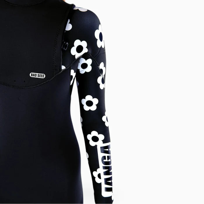 BAD SEED Flowers Black Full Suit 4/3