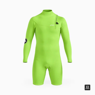 Minimal Neon Green Long Sleeve Spring Suit 2/2 Front
