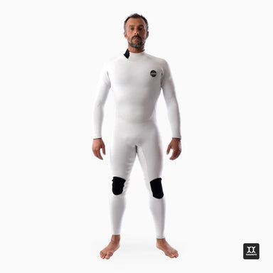 PRO White, Back ~ Zip, Full Suit 4/3 Front